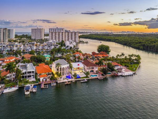 Magnific Bay View Five-Bedroom Rental Home in Sunny Isles