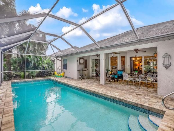Three Bedroom Home in Naples with Pool & Screened Lanai