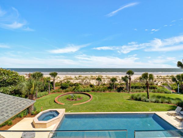 Hilton Head Luxury Oceanfront Home Eight Bedrooms Pool & Spa