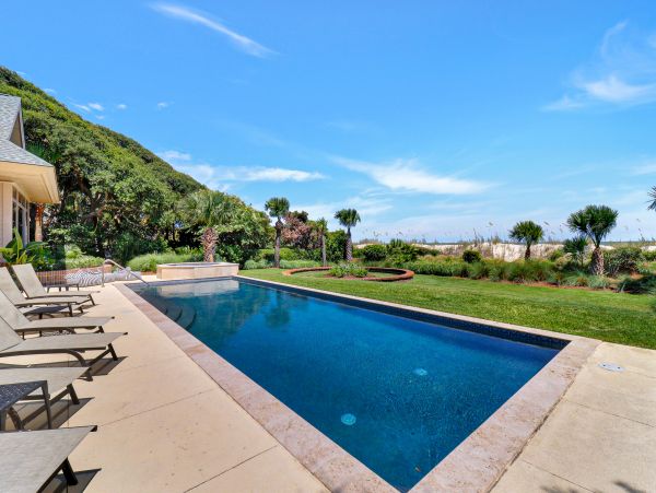 Hilton Head Luxury Oceanfront Home Eight Bedrooms Pool & Spa