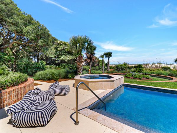 Hilton Head Luxury Oceanfront Home Eight Bedrooms Pool & Spa