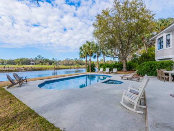 Hilton Head Golf Course View Five Bedroom Rental Home