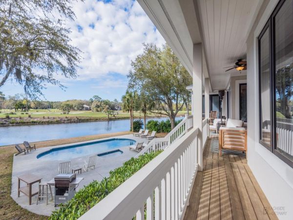Hilton Head Golf Course View Five Bedroom Rental Home