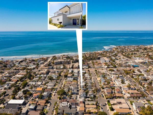Walk to Tourmaline Beach from This Great Ocean View Rental