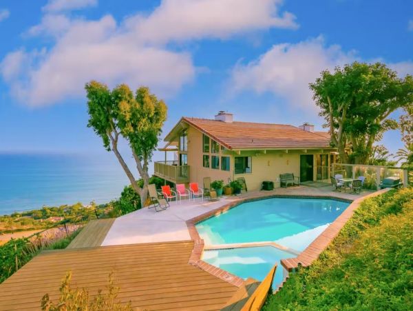 Ocean View Malibu Vacation Pool Home Sleeps 10 Guests