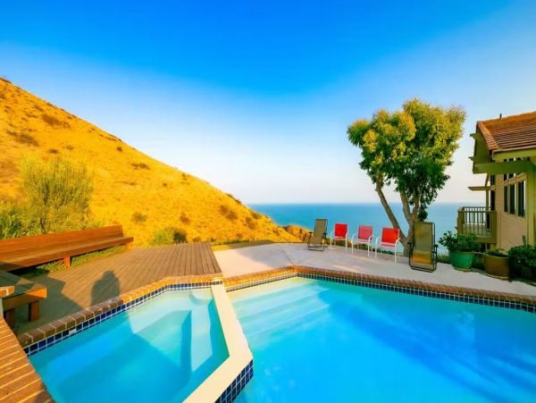 Ocean View Malibu Vacation Pool Home Sleeps 10 Guests