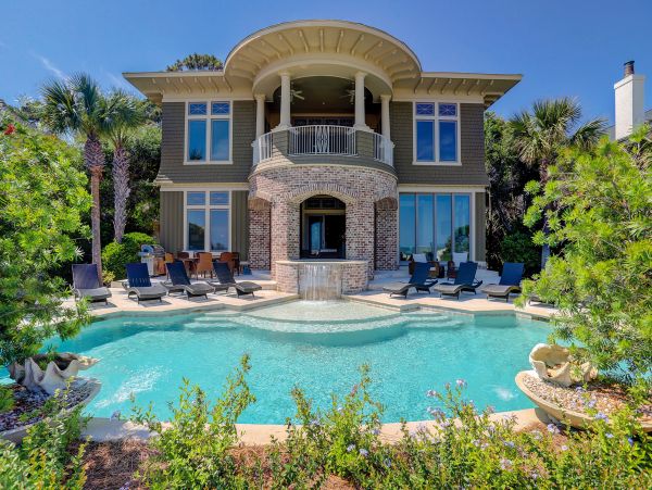 Luxury Hilton Head Vacation Pool Home On Beach Nine Bedroom