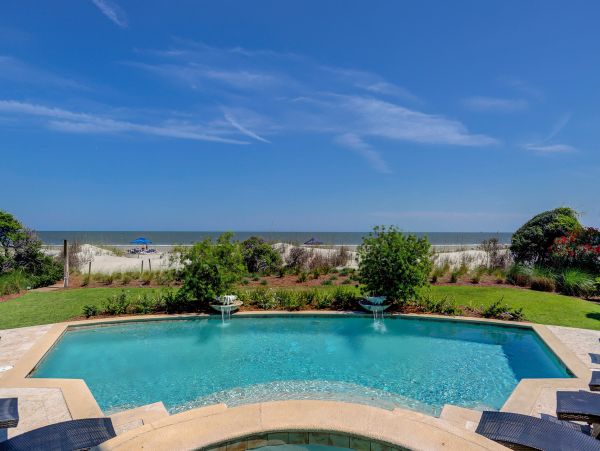 Luxury Hilton Head Vacation Pool Home On Beach Nine Bedroom