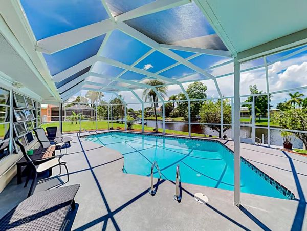 Cape Coral Waterfront Home with Heated Pool and Boat Dock