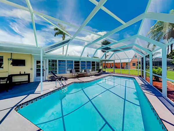 Cape Coral Waterfront Home with Heated Pool and Boat Dock
