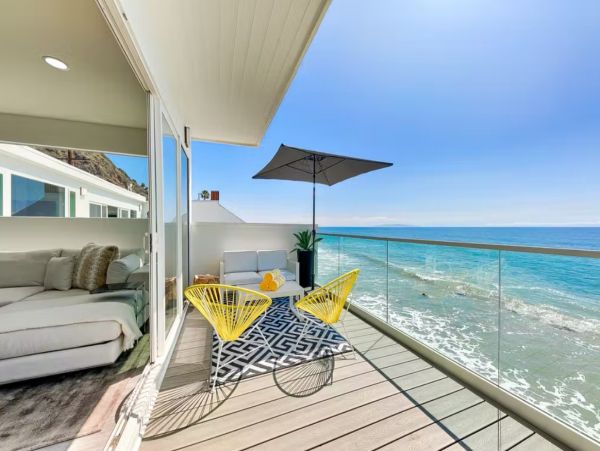 Luxury Malibu Three Bedroom Oceanfront Vacation Beach. Home