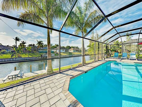 Cape Coral Canal-Front Vacation Home - Pool & Boat Dock