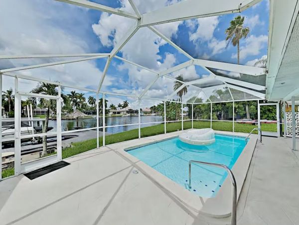 Cape Coral Canal-Front Home with Heated Pool and Boat Dock