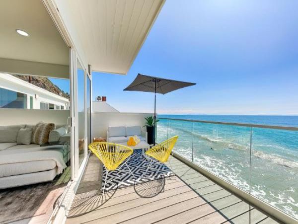 Stunning Views Malibu Vacation Rental One Bedroom on Beach