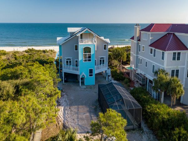 Beach Front Eight Bedroom Home with Private Pool Gulf Views