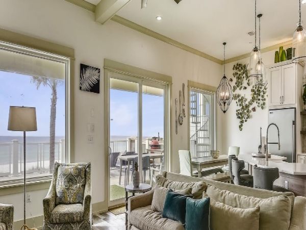 Ocean-Front Panama City Seven Bedroom Vacation Pool Home