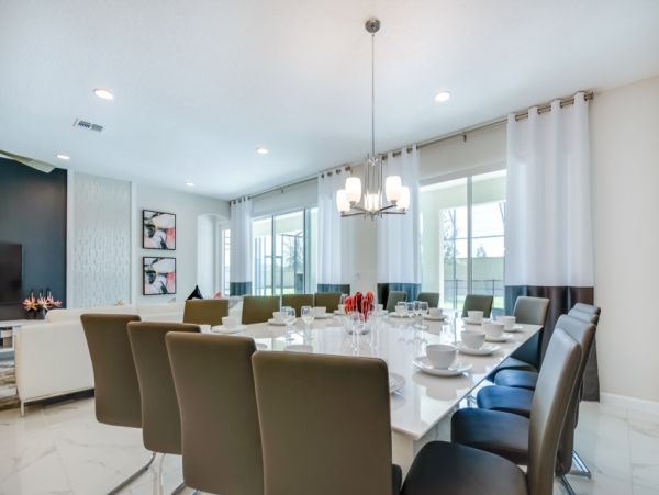 Ten Bedroom Vacation Pool Home in Kissimmee Sleeps 21 Guests