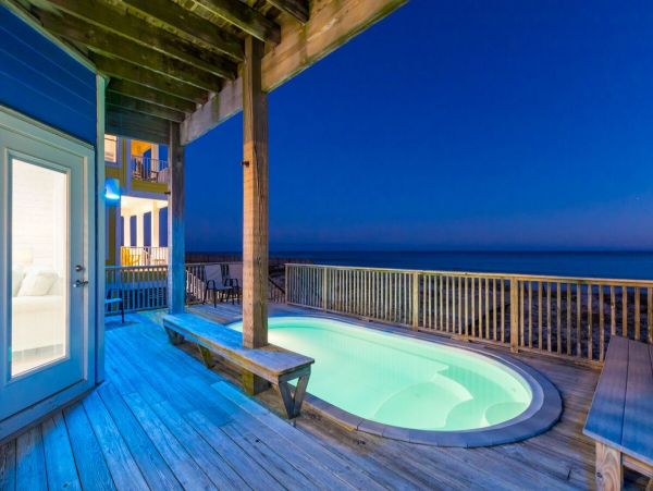 On Beach Gulf Shores Vacation Pool Home Eight Bedrooms