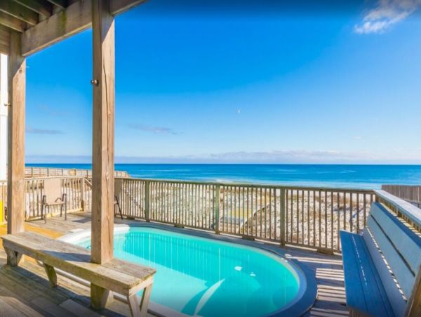 On Beach Gulf Shores Vacation Pool Home Eight Bedrooms