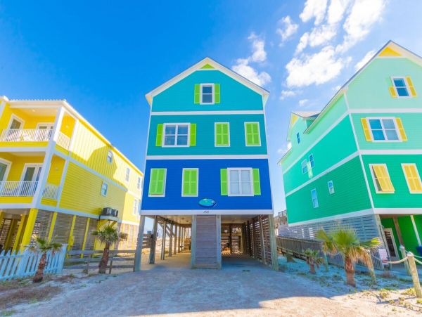 On Beach Gulf Shores Vacation Pool Home Eight Bedrooms