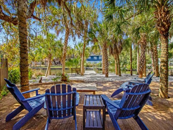 Two Waterfront Vacation Cottages with Dock in Sarasota