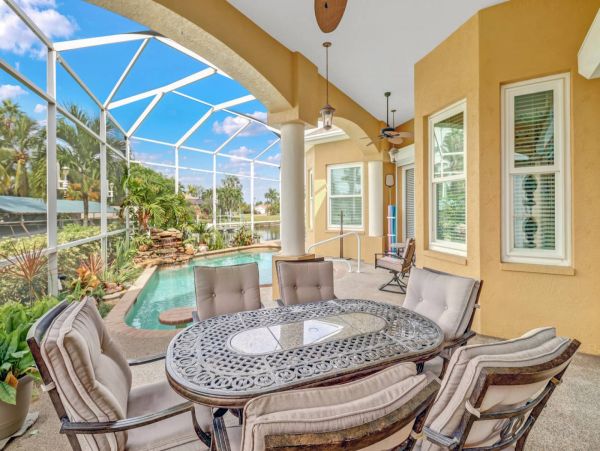 Water Views Cape Coral Vacation Pool Home Three Bedrooms