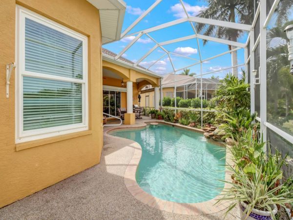 Water Views Cape Coral Vacation Pool Home Three Bedrooms