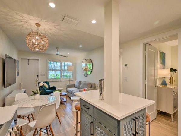 Naples Walk to Beach Vacation Condo Two Bedrooms With Pool