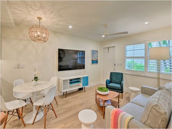 Naples Walk to Beach Vacation Condo Two Bedrooms With Pool