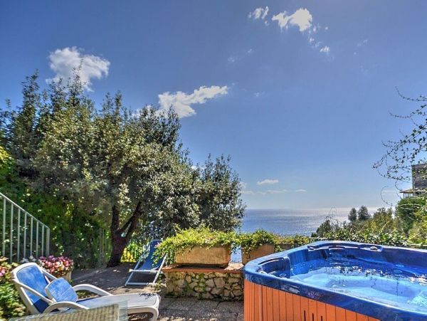Amalfi Italy Two-Story Villa with 6 Bedrooms and Sea View