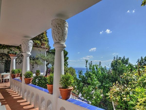 Amalfi Italy Two-Story Villa with 6 Bedrooms and Sea View