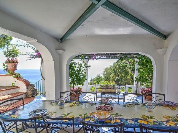 Amalfi Italy Two-Story Villa with 6 Bedrooms and Sea View