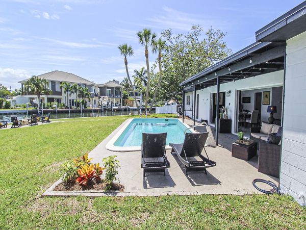 Anna Maria Island Vacation Pool Home Four Bedroom Water View
