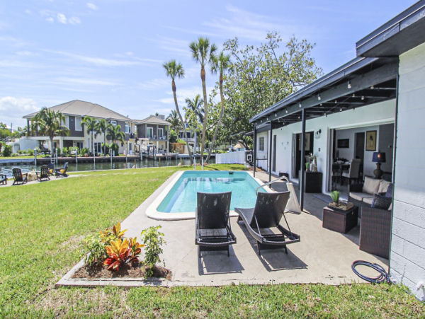 Anna Maria Island Vacation Pool Home Four Bedroom Water View