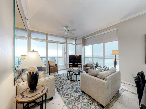 Panoramic Ocean Views Two Bedroom Condo in Miramar Beach