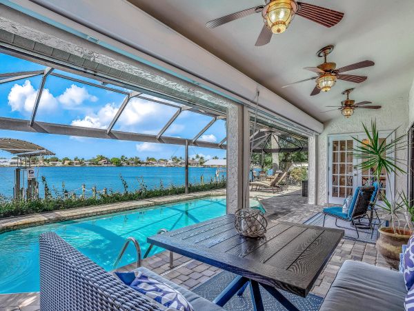 Cape Coral Lake Front 3 Bedroom Home with Pool & Dock