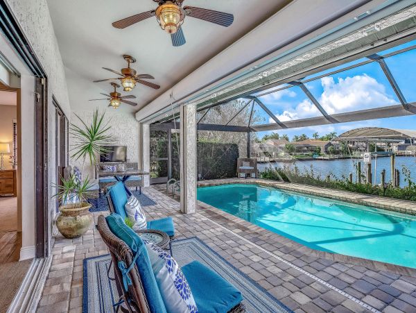Cape Coral Lake Front 3 Bedroom Home with Pool & Dock