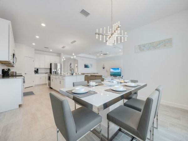 Cape Coral Canal Front Four Bedroom Luxury Vacation Home
