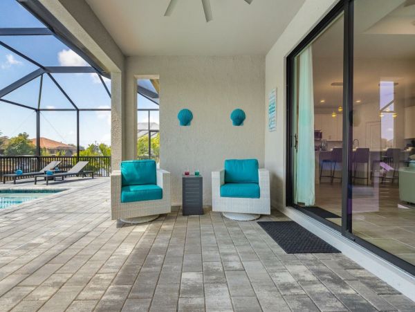 Cape Coral Canal Front Four Bedroom Luxury Vacation Home