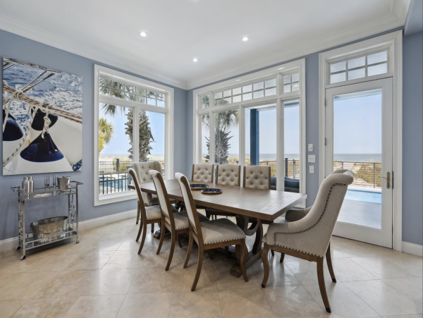 Oceanfront Hilton Head Vacation Pool Home Seven Bedroom