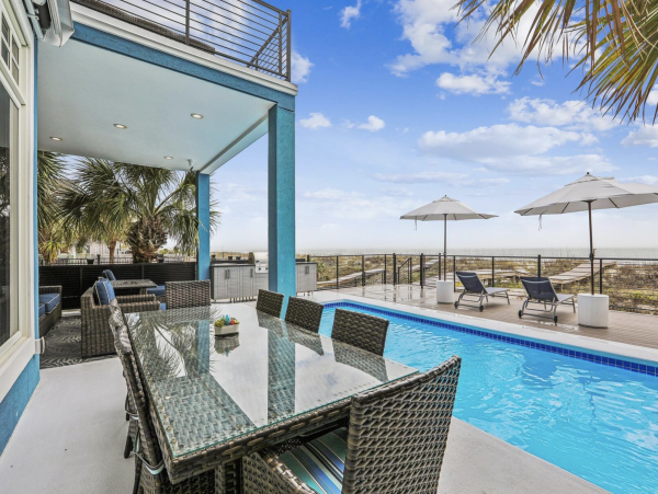 Oceanfront Hilton Head Vacation Pool Home Seven Bedroom