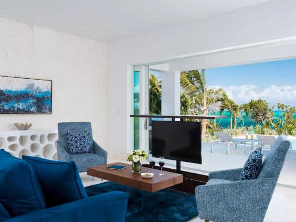 Turks & Caicos Beachfront 2 Bedroom Pool Villa on Grace Bay