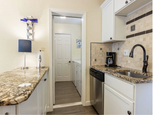 Stroll to our World Class Beach Community Pool Beach Chic Interior.