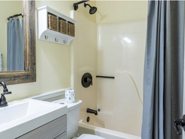 Stroll to our World Class Beach Community Pool Beach Chic Interior.