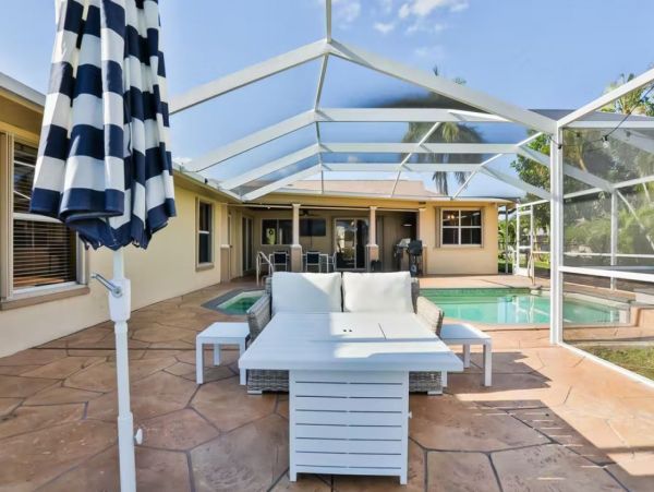 Canal-Front Vacation Home with Pool & Dock in Cape Coral