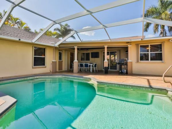 Canal-Front Vacation Home with Pool & Dock in Cape Coral