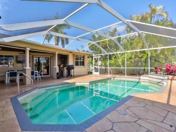 Canal-Front Vacation Home with Pool & Dock in Cape Coral
