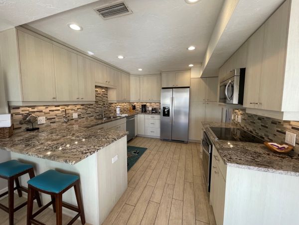Partial view and short walk thru condo grounds to sand