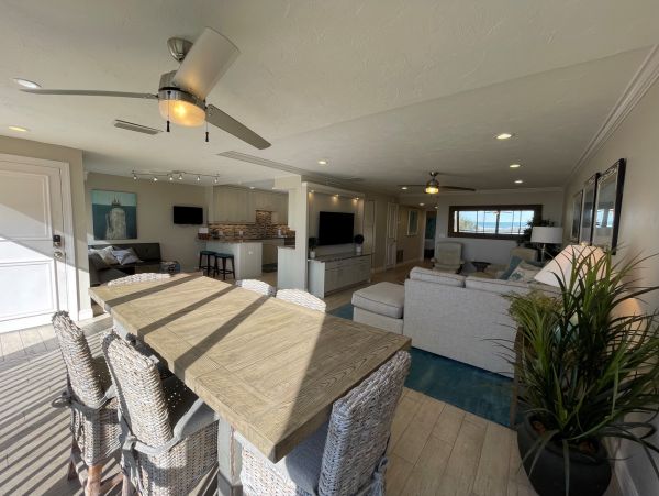 Partial view and short walk thru condo grounds to sand