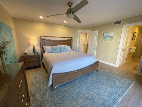 Partial view and short walk thru condo grounds to sand